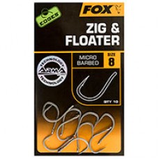 Fox Edges Zig + Floater Hooks 10pk - ALL VARIETIES